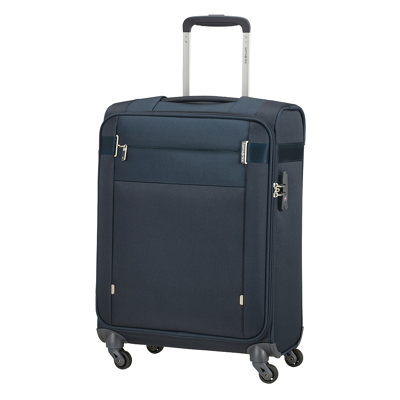 Samsonite Citybeat Spinner 55/40 Navy Blue Zachte Koffer 4 Samsonite Citybeat Spinner 55/40 Navy Blue Zachte Koffer - Afbeelding 2