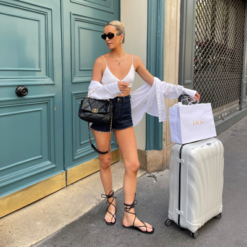 Samsonite C Lite Spinner 75 Off White Harde Koffer