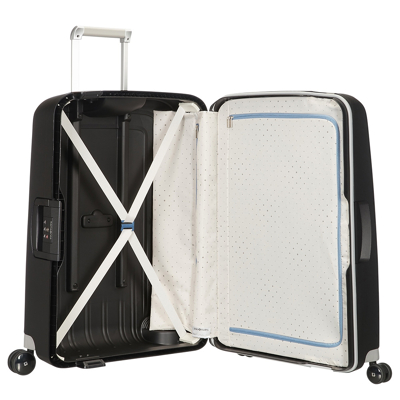 Samsonite S'Cure 4 Delige Kofferset 55/55/69/75 Black Harde Koffer 5 Samsonite S'Cure 4 Delige Kofferset 55/55/69/75 Black Harde Koffer - Afbeelding 3
