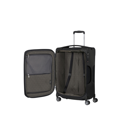 Samsonite D'Lite Spinner 63 Exp Black Zachte Koffer 6 Samsonite D'Lite Spinner 63 Exp Black Zachte Koffer - Afbeelding 4