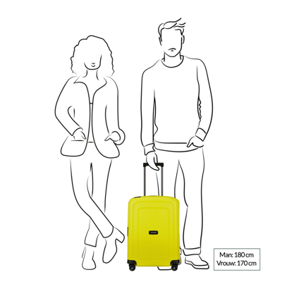 Samsonite S'Cure Spinner 55 Lime Harde Koffer 3 Samsonite S'Cure Spinner 55 Lime Harde Koffer
