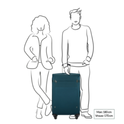 Samsonite Citybeat Spinner 78 Exp Petrol Blue Zachte Koffer