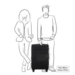 Samsonite Vaycay Spinner 77 EXP Black Zachte Koffer