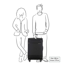 Samsonite Base Boost Spinner 78 Expandable Black Zachte Koffer