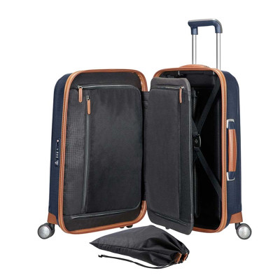Samsonite Lite Cube DLX Spinner 55 Midnight Blue Harde Koffer 4 Samsonite Lite Cube DLX Spinner 55 Midnight Blue Harde Koffer - Afbeelding 2